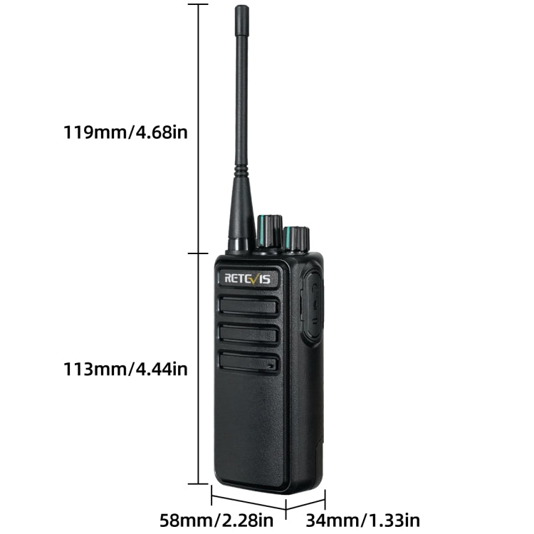 1 par RETEVIS RB29 FRS Radio bidireccional de licencia libre Walkie Talkie, RB29
