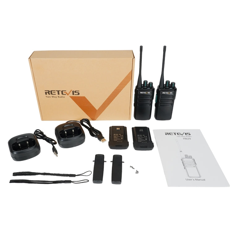 1 par RETEVIS RB29 FRS Radio bidireccional de licencia libre Walkie Talkie, RB29