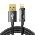 JOYROOM S-UL012A12 USB-A a 8 pines 2.4A Cable de sincronización de datos, 1.2m USB-A to 8 Pin, 2m USB-A to 8 Pin