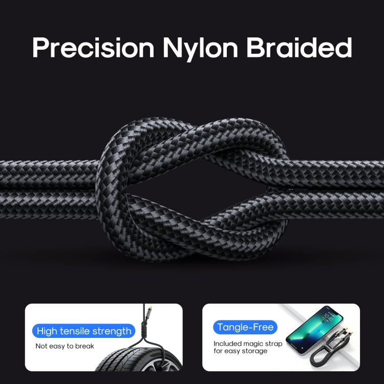 JOYROOM S-UL012A12 USB-A a 8 pines 2.4A Cable de sincronización de datos, 1.2m USB-A to 8 Pin, 2m USB-A to 8 Pin