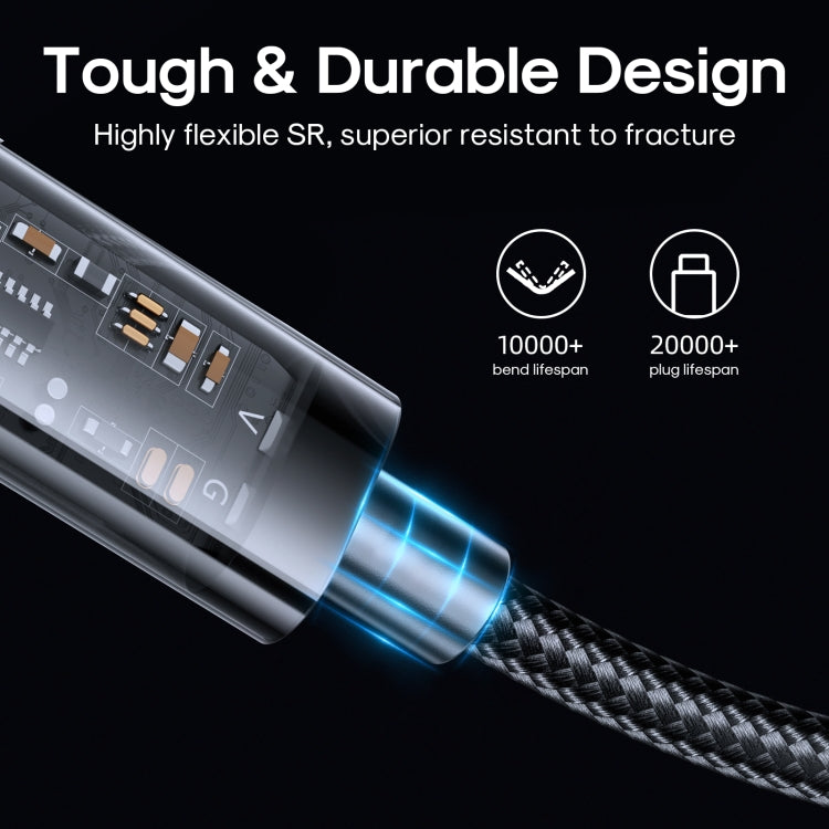 JOYROOM S-UL012A12 USB-A a 8 pines 2.4A Cable de sincronización de datos, 1.2m USB-A to 8 Pin, 2m USB-A to 8 Pin