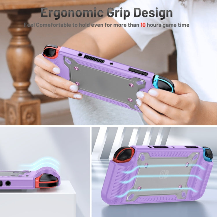 Game Handle Gamepad TPU + PC Estuche protector para Switch OLED