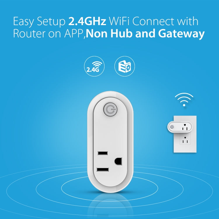 NEO NAS-WR12W 15A 2.4G WiFi Enchufe de alimentación inteligente de EE. UU., WR12W