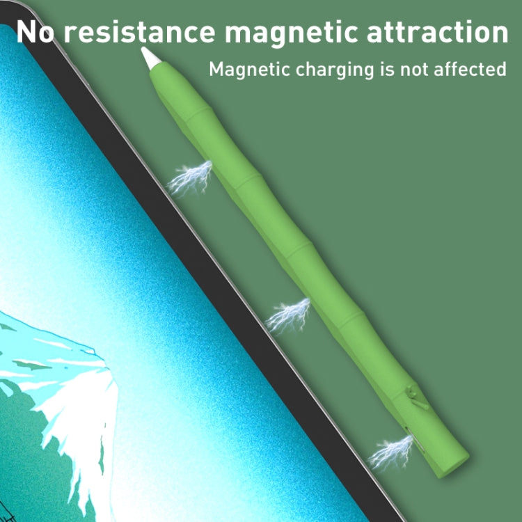Estuche protector para lápiz óptico de gel de silicona líquida de bambú, For Apple Pencil 1, For Apple Pencil 2