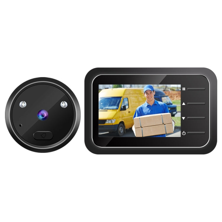 ESCAM C22 Visor de puerta digital con pantalla de 2,4 pulgadas, compatible con visión nocturna, tarjeta TF, toma fotos y vídeos, C22