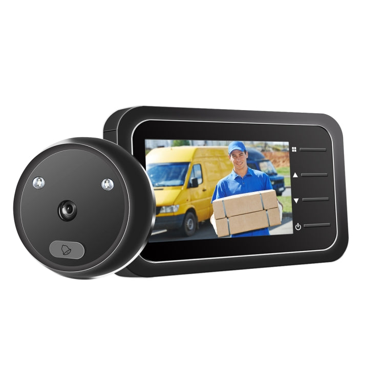 ESCAM C22 Visor de puerta digital con pantalla de 2,4 pulgadas, compatible con visión nocturna, tarjeta TF, toma fotos y vídeos, C22