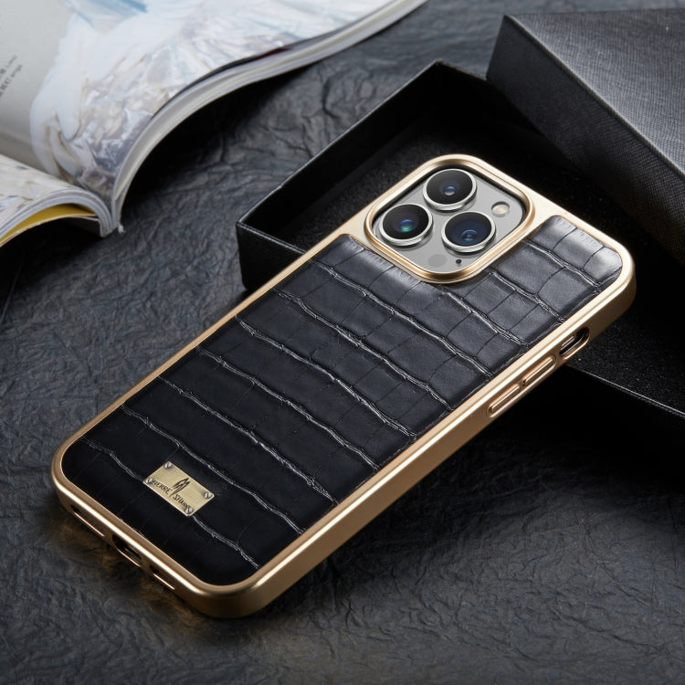 Caja del teléfono de la PU de la galvanoplastia de la textura del cocodrilo, For iPhone 13, For iPhone 13 Pro, For iPhone 13 Pro Max, For iPhone 12 / 12 Pro, For iPhone 12 Pro Max, For iPhone 11, For iPhone 11 Pro, For iPhone 11 Pro Max