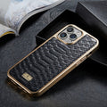 Caja del teléfono de la PU de la galvanoplastia de la textura de Python, For iPhone 13, For iPhone 13 Pro, For iPhone 13 Pro Max, For iPhone 12 / 12 Pro, For iPhone 12 Pro Max, For iPhone 11, For iPhone 11 Pro Max