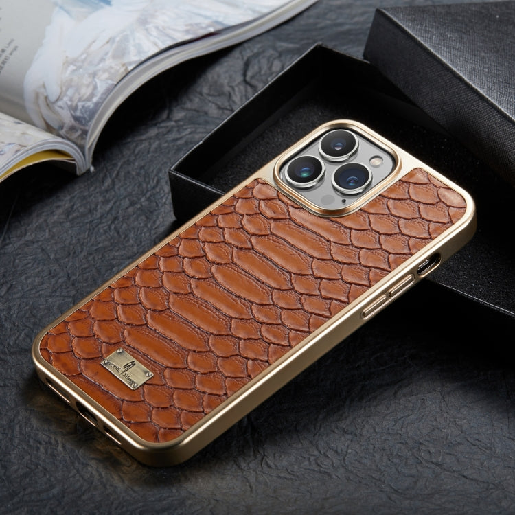 Caja del teléfono de la PU de la galvanoplastia de la textura de Python, For iPhone 13, For iPhone 13 Pro, For iPhone 13 Pro Max, For iPhone 12 / 12 Pro, For iPhone 12 Pro Max, For iPhone 11, For iPhone 11 Pro Max