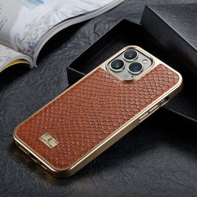Caja del teléfono de la PU de la galvanoplastia de la textura de la serpiente, For iPhone 13, For iPhone 13 Pro, For iPhone 13 Pro Max, For iPhone 12 / 12 Pro, For iPhone 12 Pro Max, For iPhone 11, For iPhone 11 Pro Max