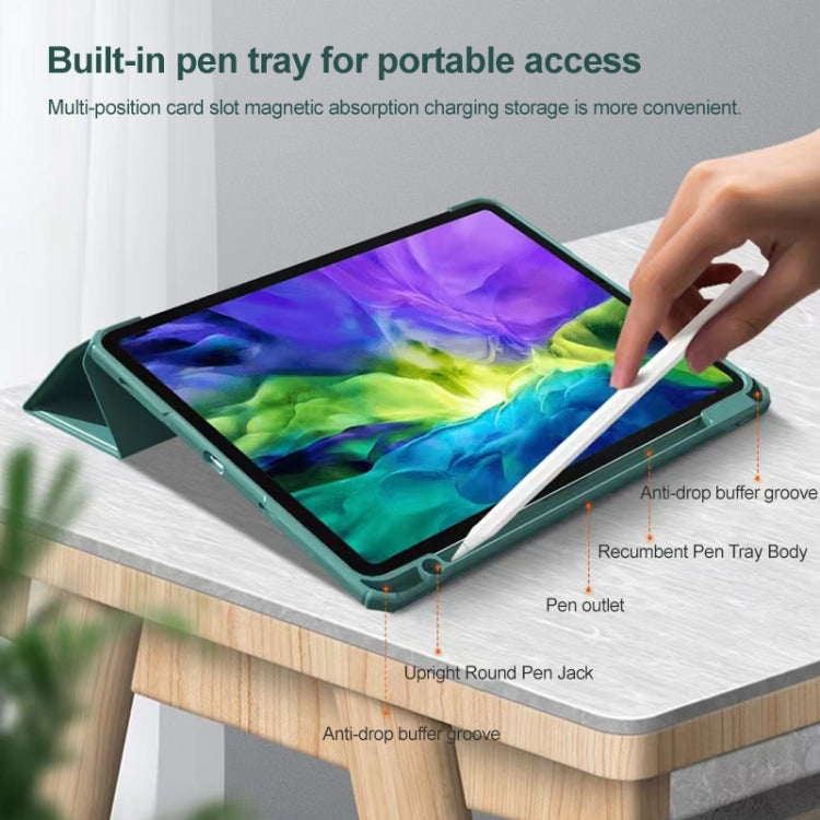 Estuche para tableta de cuero inteligente de la serie Mutural Pinyue, For iPad 9.7 2018 / 2017, For iPad 10.2 2021 / 2020 / 2019