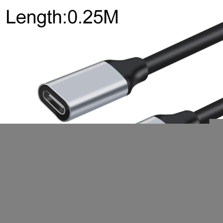 10Gbps USB-C / Tipo-C Cable de extensión de transmisión de datos de carga macho a hembra, 25cm, 50cm, 1m, 2m