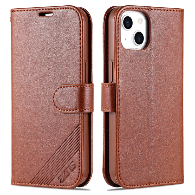 AZNS Estuche de cuero con tapa horizontal con textura de piel de oveja, For iPhone 14, For iPhone 14 Plus, For iPhone 14 Pro, For iPhone 14 Pro Max
