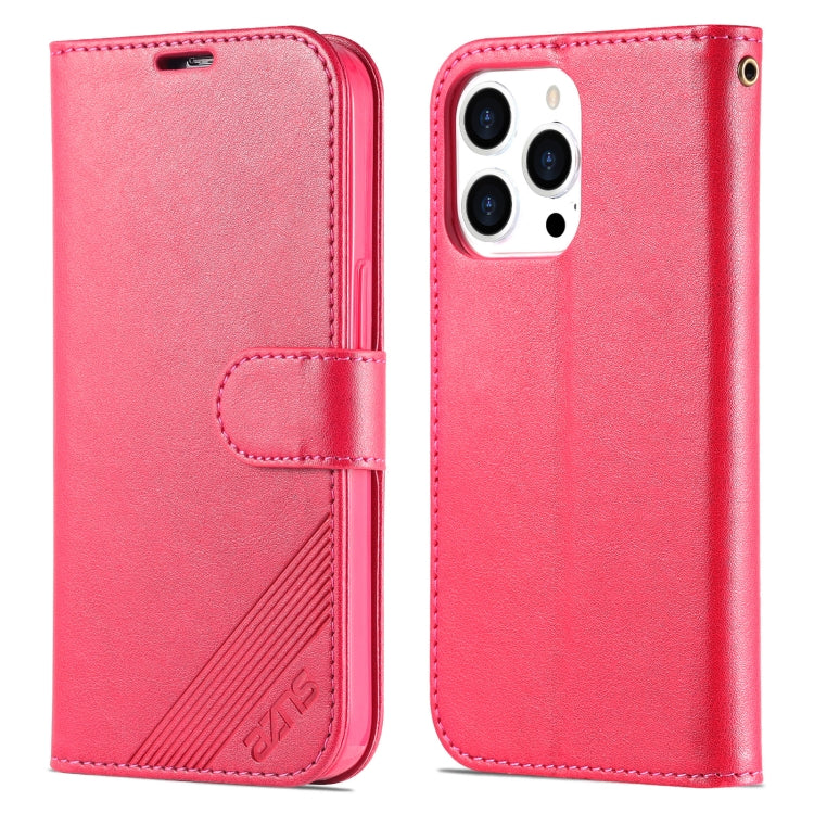 AZNS Estuche de cuero con tapa horizontal con textura de piel de oveja, For iPhone 14, For iPhone 14 Plus, For iPhone 14 Pro, For iPhone 14 Pro Max