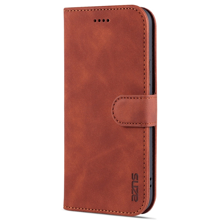 AZNS Skin Feel Calf Texture Funda de cuero con tapa horizontal, For iPhone 14, For iPhone 14 Plus, For iPhone 14 Pro, For iPhone 14 Pro Max