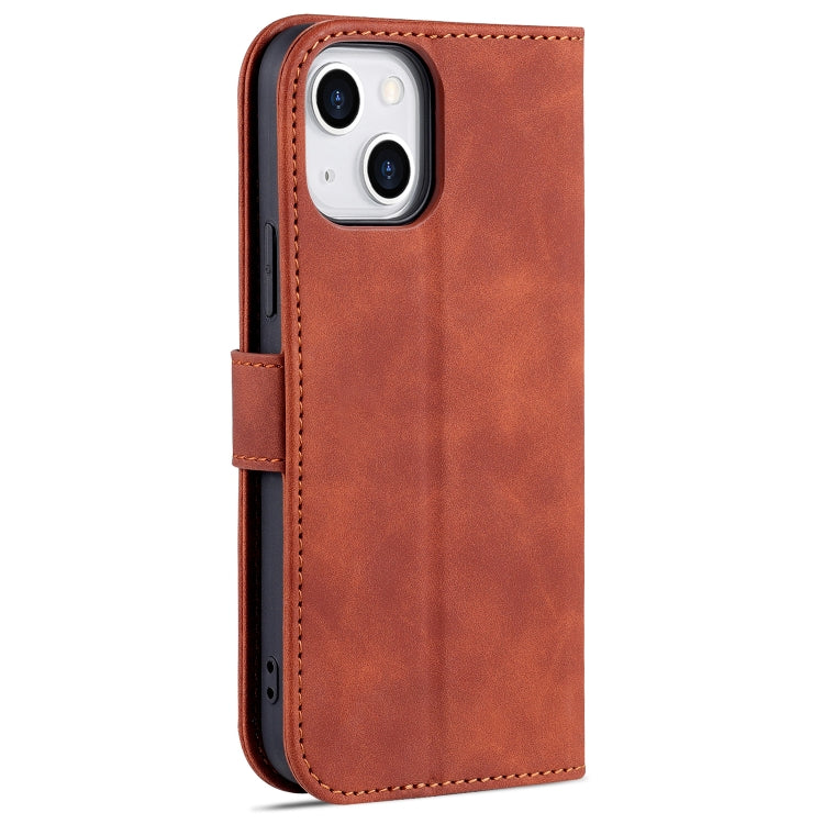 AZNS Skin Feel Calf Texture Funda de cuero con tapa horizontal, For iPhone 14, For iPhone 14 Plus, For iPhone 14 Pro, For iPhone 14 Pro Max