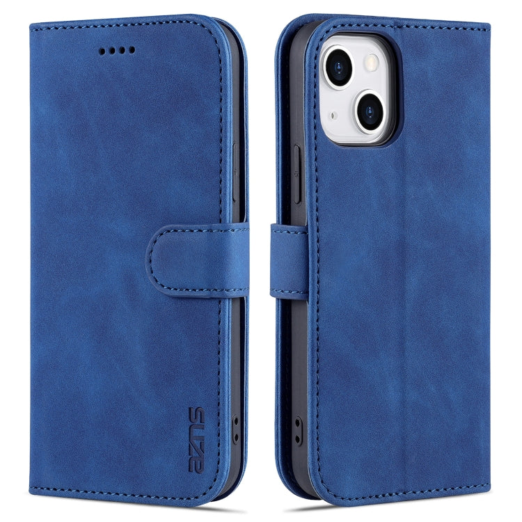 AZNS Skin Feel Calf Texture Funda de cuero con tapa horizontal, For iPhone 14, For iPhone 14 Plus, For iPhone 14 Pro, For iPhone 14 Pro Max