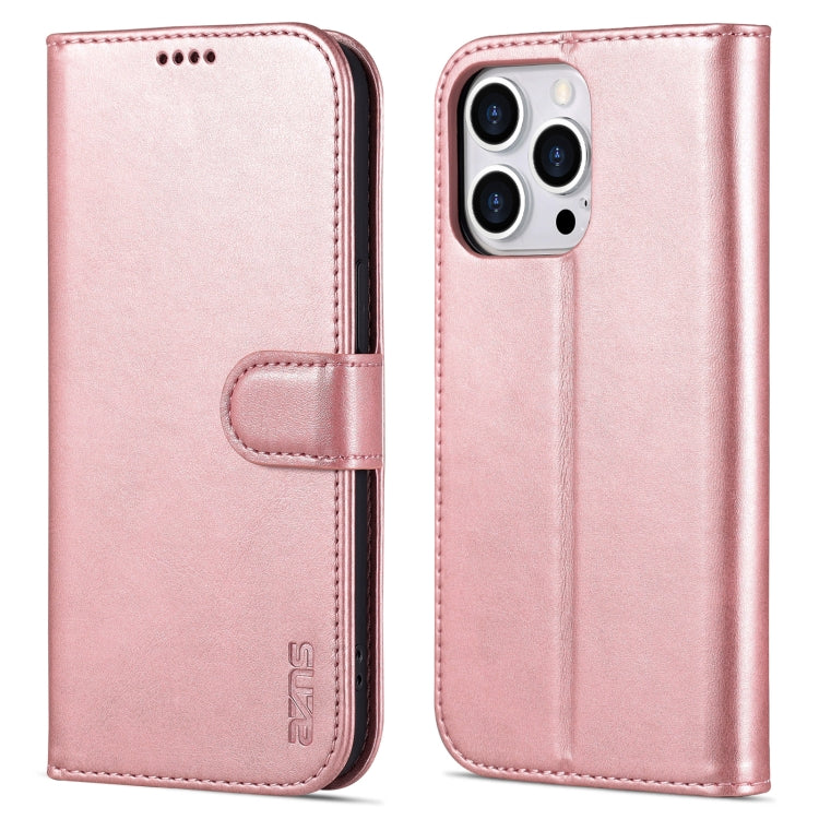 AZNS Skin Feel Calf Texture Funda de cuero con tapa horizontal, For iPhone 14, For iPhone 14 Plus, For iPhone 14 Pro, For iPhone 14 Pro Max