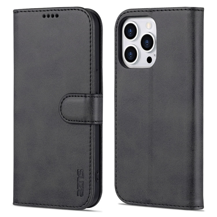 AZNS Skin Feel Calf Texture Funda de cuero con tapa horizontal, For iPhone 14, For iPhone 14 Plus, For iPhone 14 Pro, For iPhone 14 Pro Max