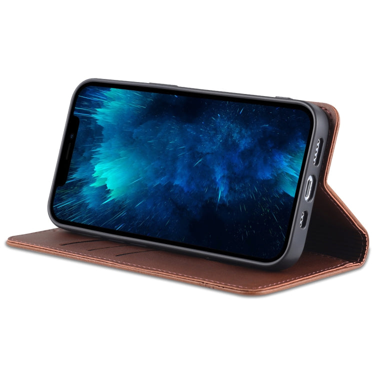 AZNS Funda de cuero con tapa magnética con textura de becerro para teléfono, For iPhone 14, For iPhone 14 Plus, For iPhone 14 Pro, For iPhone 14 Pro Max