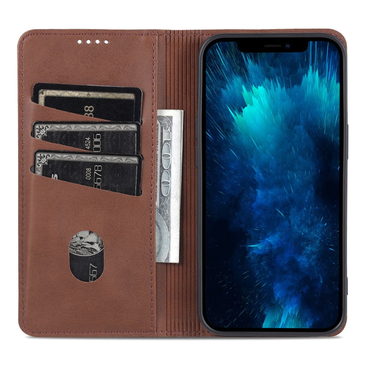 AZNS Funda de cuero con tapa magnética con textura de becerro para teléfono, For iPhone 14, For iPhone 14 Plus, For iPhone 14 Pro, For iPhone 14 Pro Max