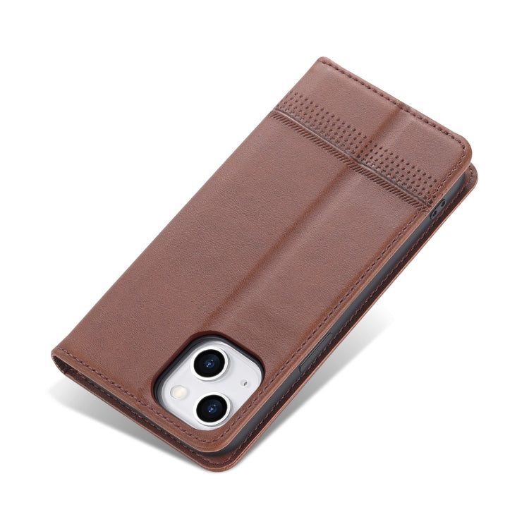 AZNS Funda de cuero con tapa magnética con textura de becerro para teléfono, For iPhone 14, For iPhone 14 Plus, For iPhone 14 Pro, For iPhone 14 Pro Max