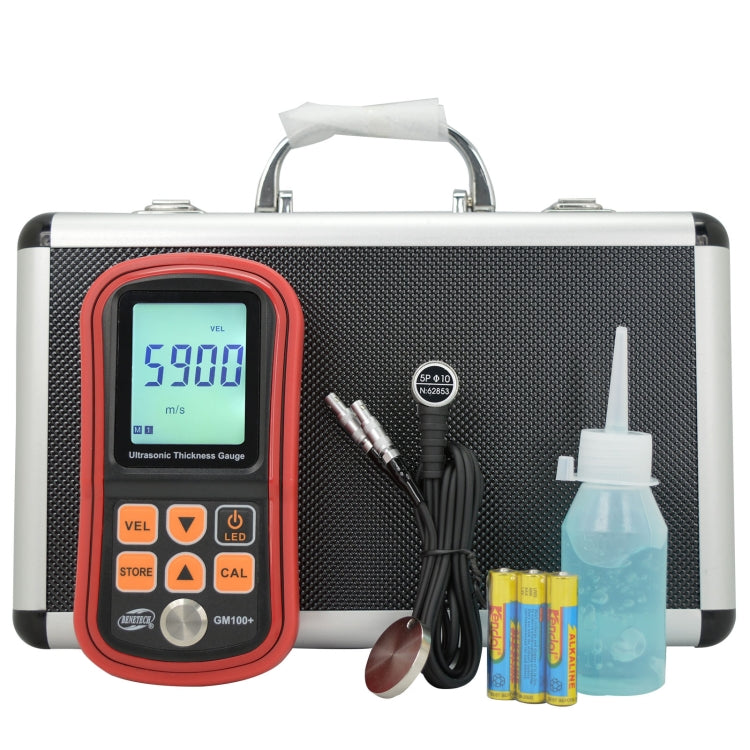 Medidor de espesor ultrasónico BENETECH GM100+, batería no incluida, GM100+