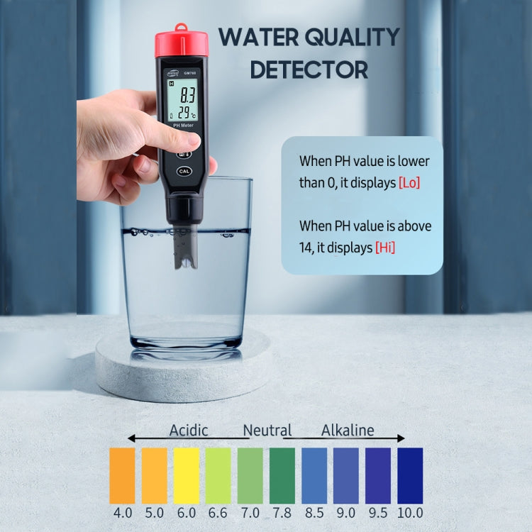 Probador de medidor de PH digital BENETECH GM760, GM760