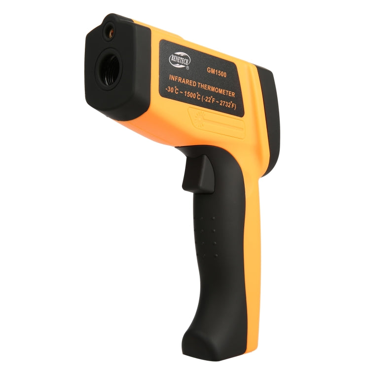 BENETECH GM1500 Termómetro Infrarrojo con Pantalla LCD, Batería No Incluida, GM1500