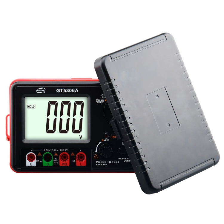 Probador de resistencia de aislamiento BENETECH GT5306A, batería no incluida