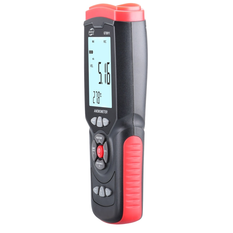 Anemómetro de hilo caliente LCD digital portátil BENETECH GT8911, GT8911 Hot Wire Anemometer