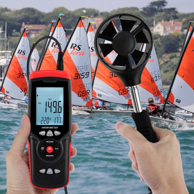 BENETECH GT8913 Anemómetro de hilo caliente LCD digital portátil, batería no incluida