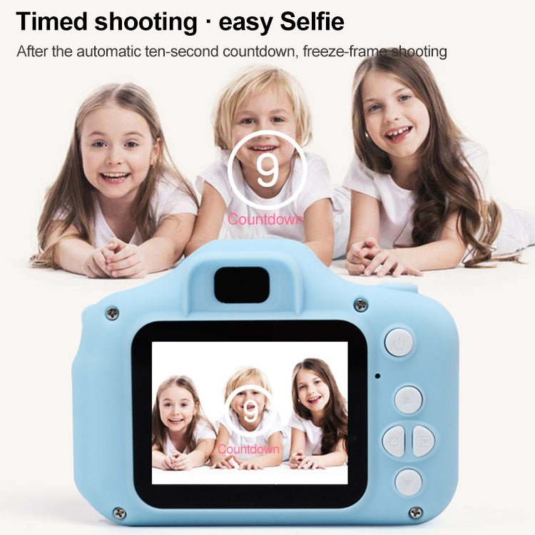 X2S Pantalla LCD de 2,0 pulgadas Mini cámara para niños Cámara digital, HD 1300W, 800W