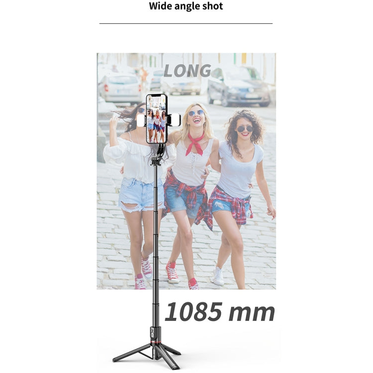 L12D Bluetooth Control remoto luz de relleno desmontable trípode Selfie Stick soporte para teléfono, L12D