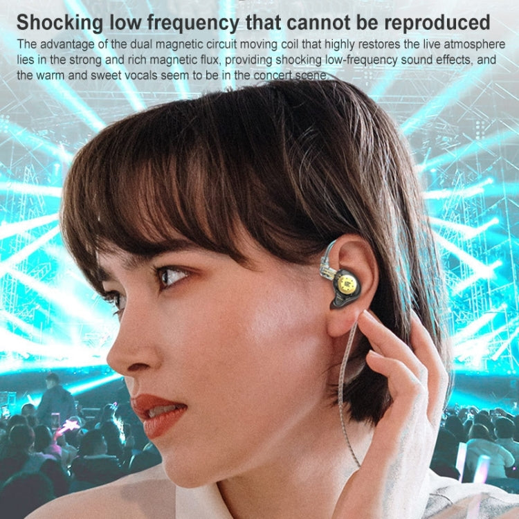 KZ-EDX PRO Dynamic HiFi In-Ear Deportes Música Auriculares, With Microphone, Without Microphone