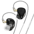 Auriculares internos híbridos de hierro con bobina electrostática KZ-ZEX PRO, With Microphone, Without Microphone