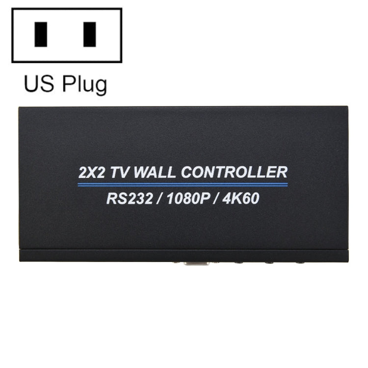 Controlador de pared de TV BT100 4K 60Hz 1080P 2x2, US Plug, EU Plug, UK Plug, AU Plug