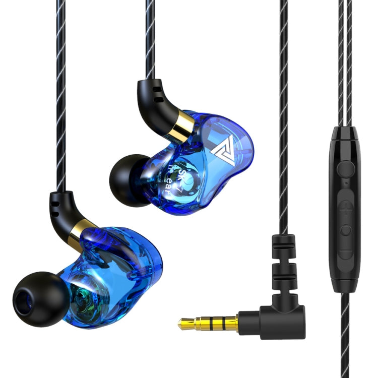 QKZ SK7 3.5mm Sports In-ear Copper Driver Auricular estéreo HIFI con cable y micrófono