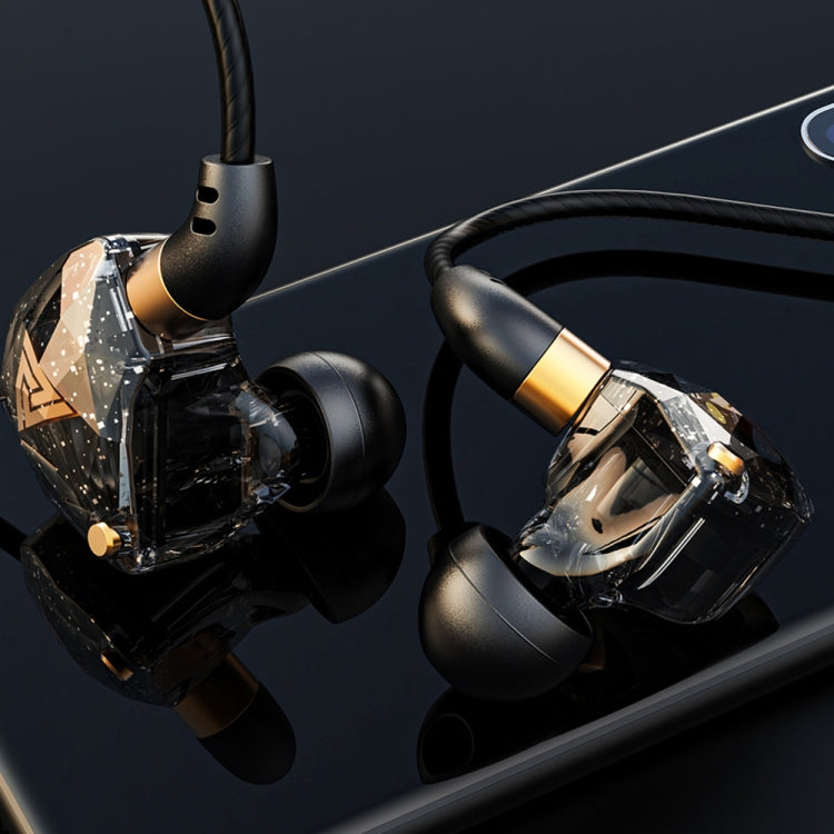 QKZ SK8 3.5mm Sports In-ear Dynamic HIFI Monitor Auricular con micrófono