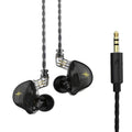 QKZ ZXT Sports In-ear Cableado Control Plug HIFI Stereo Stage Monitor Auricular, Standard Version, with Mic