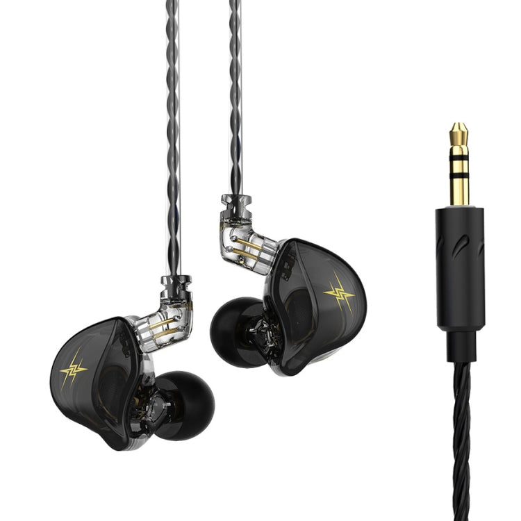 QKZ ZXT Sports In-ear Cableado Control Plug HIFI Stereo Stage Monitor Auricular, Standard Version, with Mic