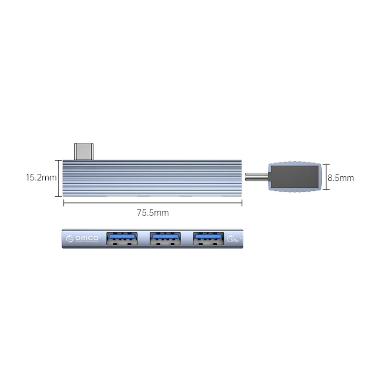 ORICO AH-W13 USB 3.1x1 + USB 2.0x2 a USB-C/Tipo-C Transmisión + Estación de acoplamiento de carga
