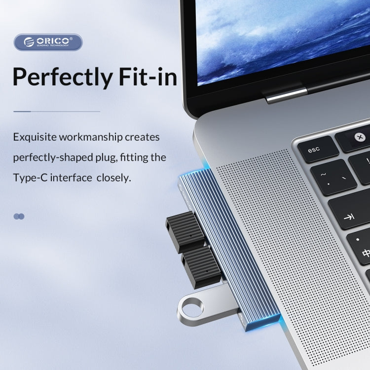 ORICO AH-W13 USB 3.1x1 + USB 2.0x2 a USB-C/Tipo-C Transmisión + Estación de acoplamiento de carga