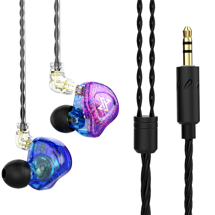 QKZ AK6 MAX In-ear Dynamic Subwoofer Auricular controlado por cable, Standard Version, with Mic Version