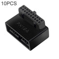 10 PCS 3.0 19P 20P Adaptador de extensión macho a hembra de placa base de 90 grados, modelo:, PH19A, PH19B