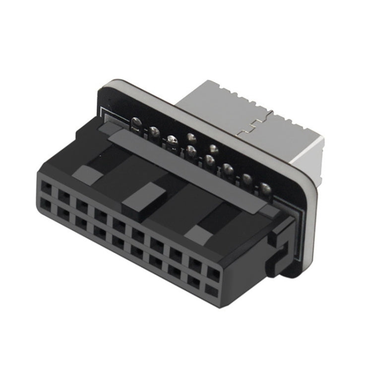 10 PCS 73S Placa base USB 3.0 19P/20P a adaptador de grado tipo E90, 10pcs