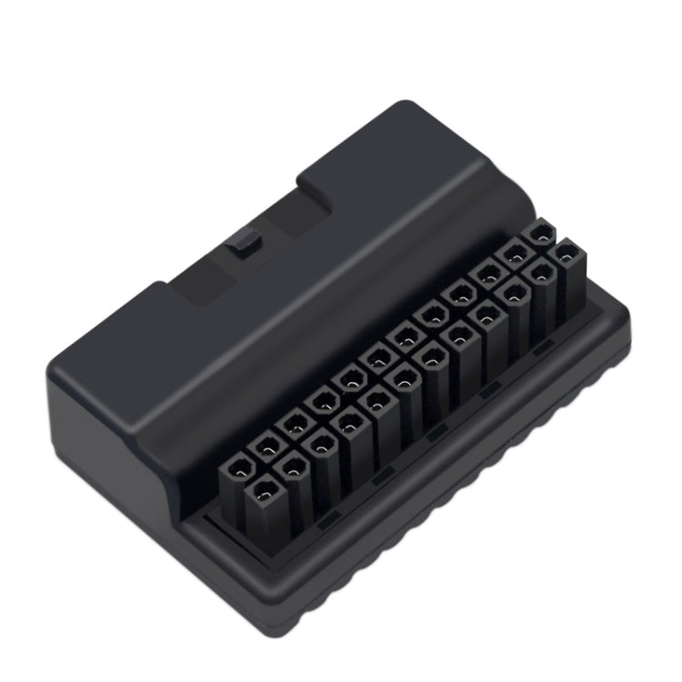 Adaptador de enchufe de alimentación de 90 grados ATX de 2 piezas de 24 pines