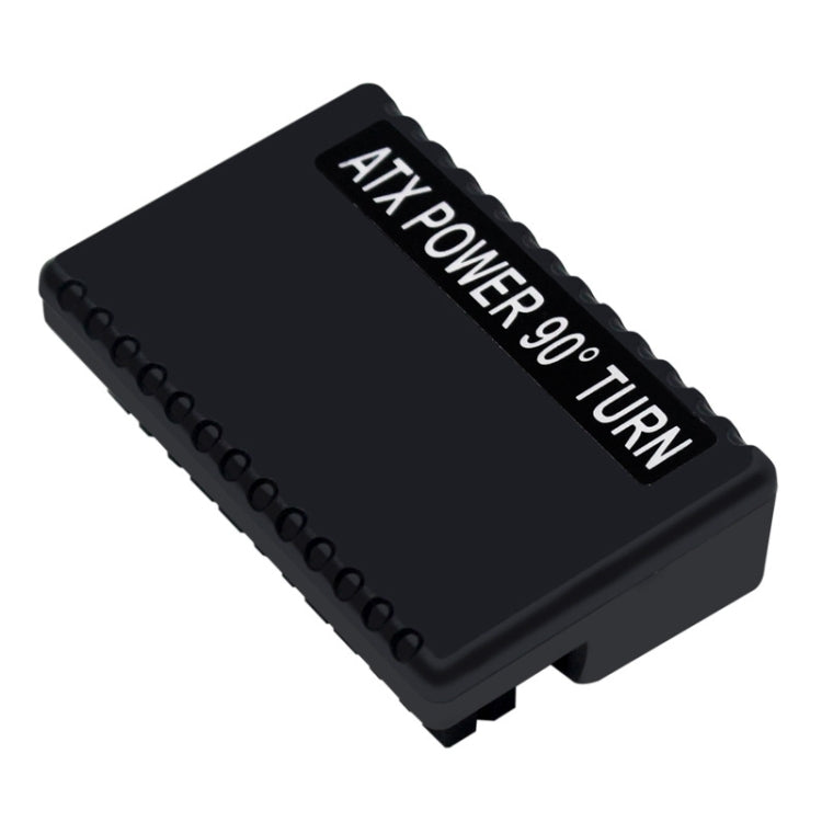 Adaptador de enchufe de alimentación de 90 grados ATX de 2 piezas de 24 pines