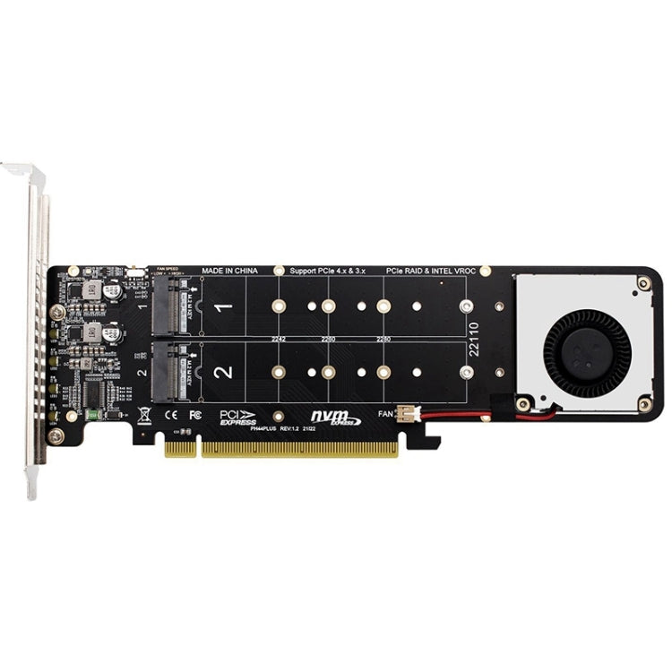 Tarjeta convertidora RAID PCIe X16 a M.2 M-key NVMEx4 SSD, PCIe X16 to M.2