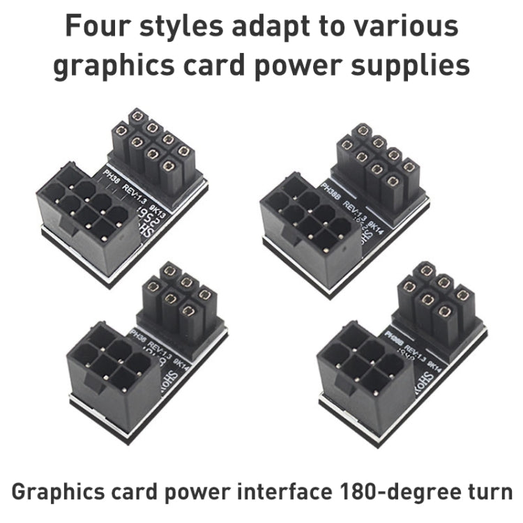 10 adaptadores en ángulo de 180 grados ATX de 8 pines hembra a 8 pines macho, modelo:, PH36A, PH36B, PH38A, PH38B